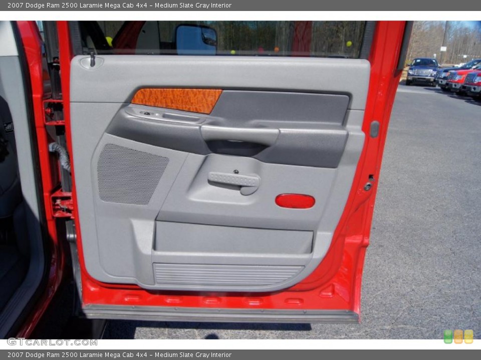 Medium Slate Gray Interior Door Panel for the 2007 Dodge Ram 2500 Laramie Mega Cab 4x4 #45636958