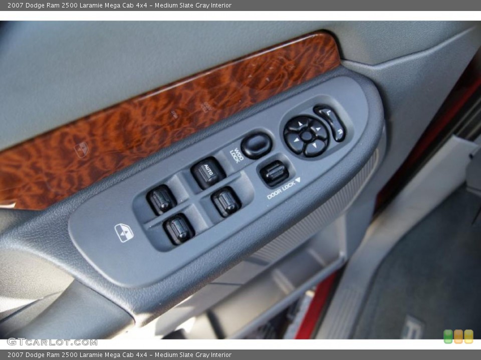 Medium Slate Gray Interior Controls for the 2007 Dodge Ram 2500 Laramie Mega Cab 4x4 #45637150