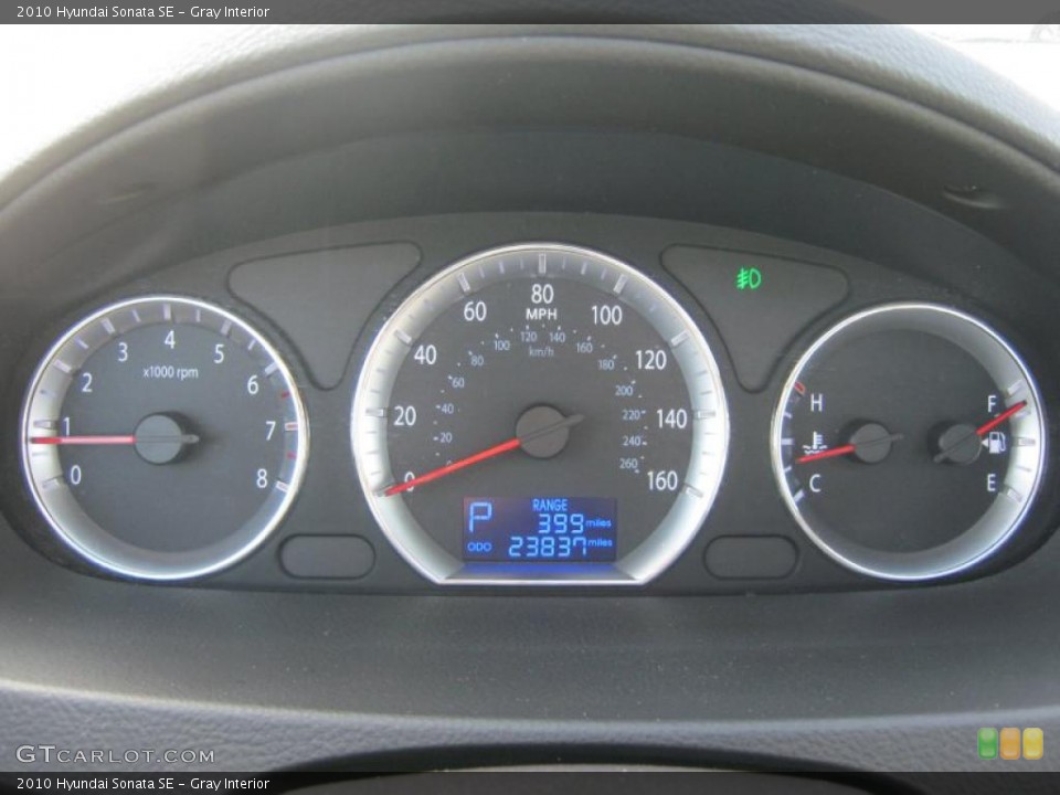 Gray Interior Gauges for the 2010 Hyundai Sonata SE #45637202