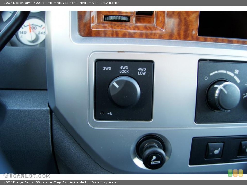 Medium Slate Gray Interior Controls for the 2007 Dodge Ram 2500 Laramie Mega Cab 4x4 #45637214