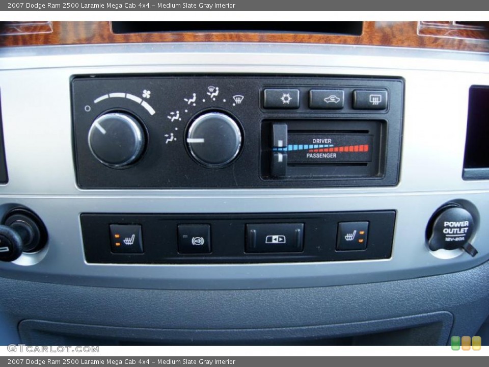 Medium Slate Gray Interior Controls for the 2007 Dodge Ram 2500 Laramie Mega Cab 4x4 #45637222