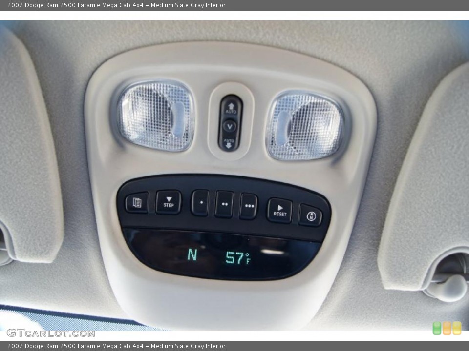 Medium Slate Gray Interior Controls for the 2007 Dodge Ram 2500 Laramie Mega Cab 4x4 #45637914