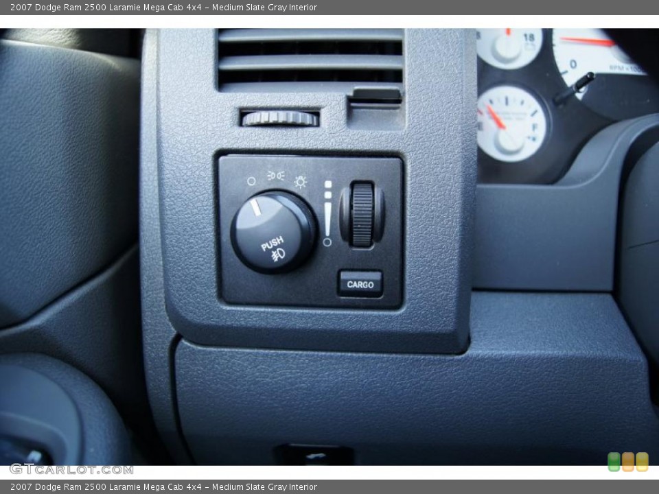 Medium Slate Gray Interior Controls for the 2007 Dodge Ram 2500 Laramie Mega Cab 4x4 #45637930