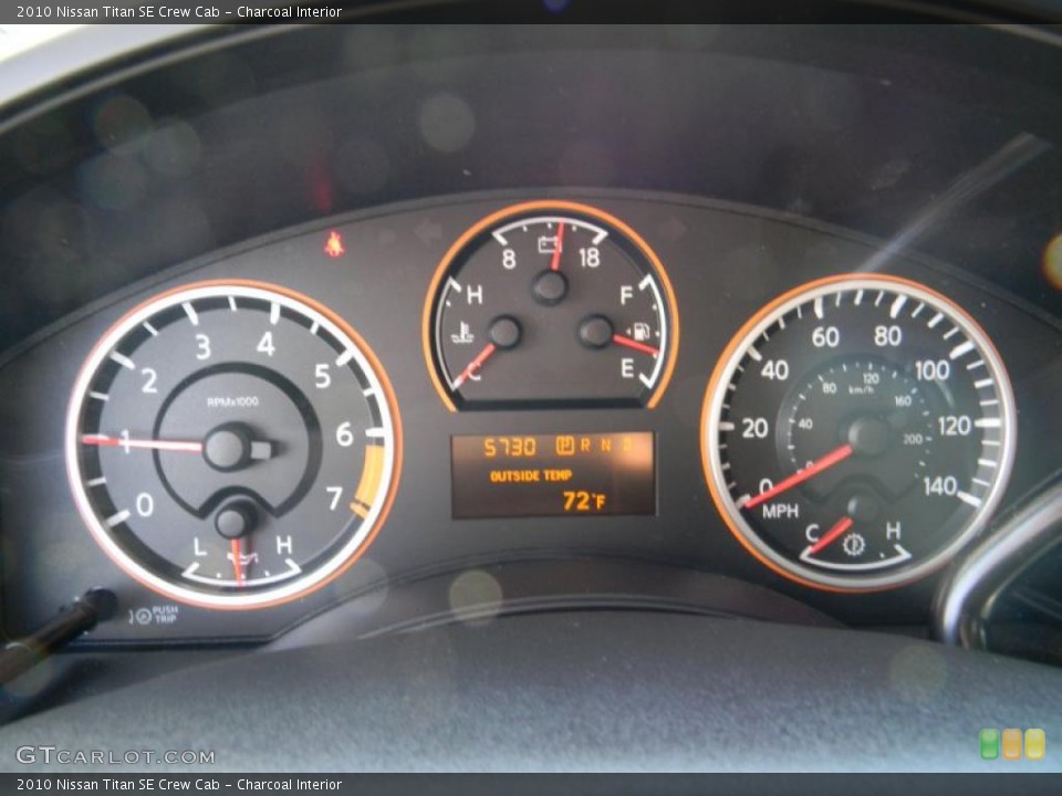 Charcoal Interior Gauges for the 2010 Nissan Titan SE Crew Cab #45639678