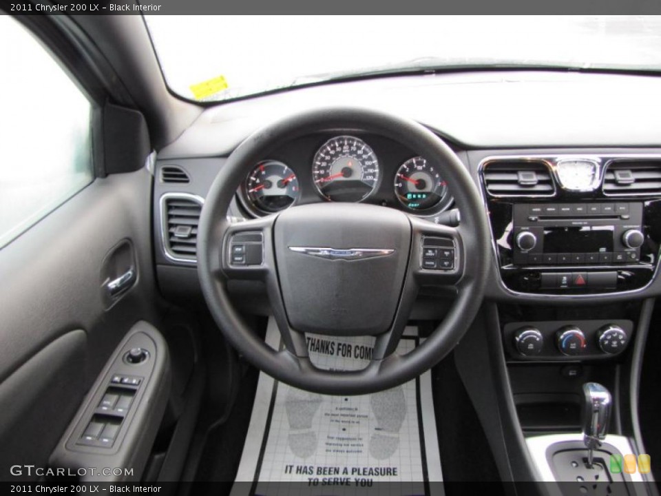 Black Interior Steering Wheel for the 2011 Chrysler 200 LX #45639728