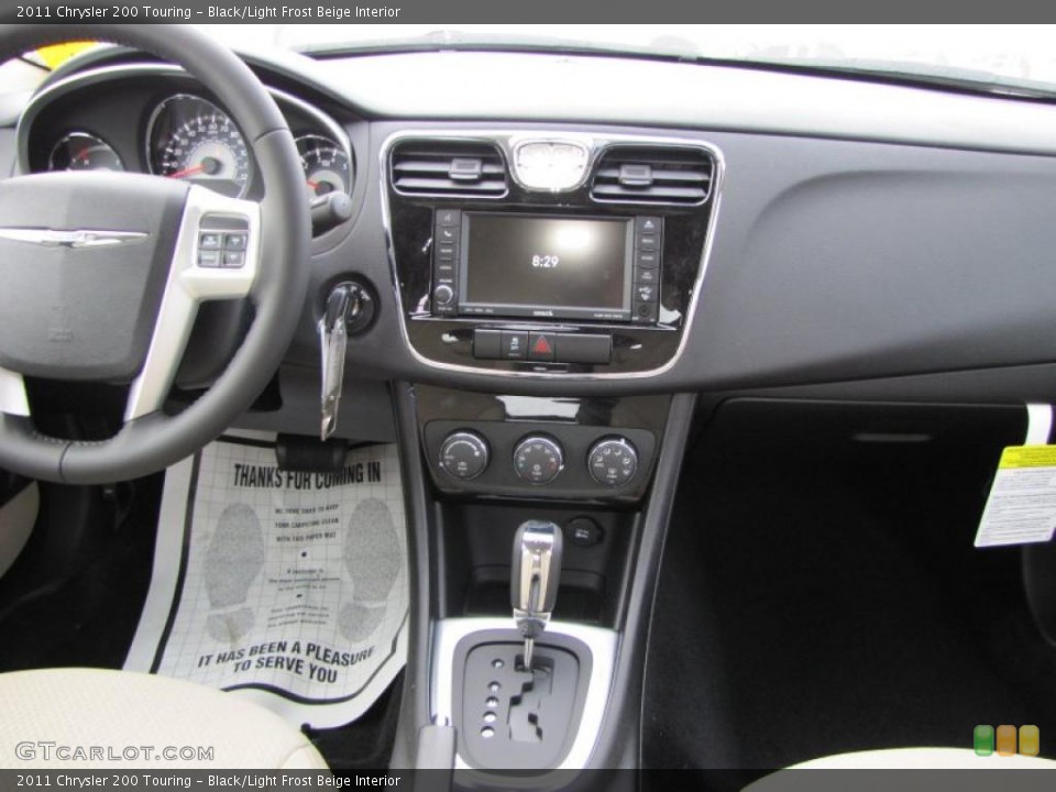 Black/Light Frost Beige Interior Dashboard for the 2011 Chrysler 200 Touring #45640062