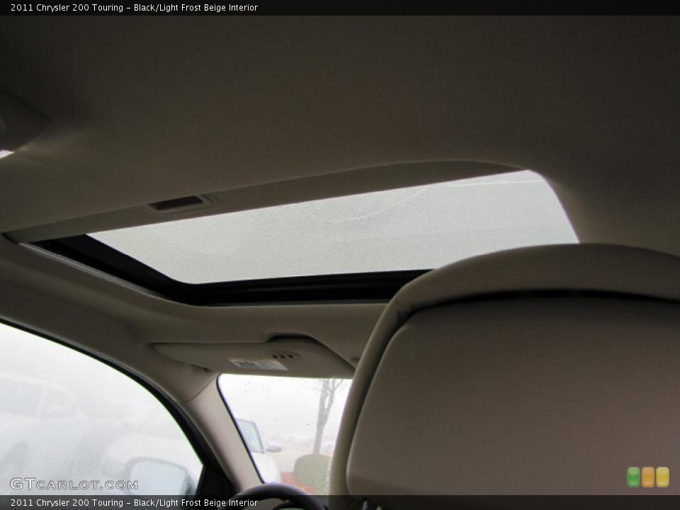 Black/Light Frost Beige Interior Sunroof for the 2011 Chrysler 200 Touring #45640098