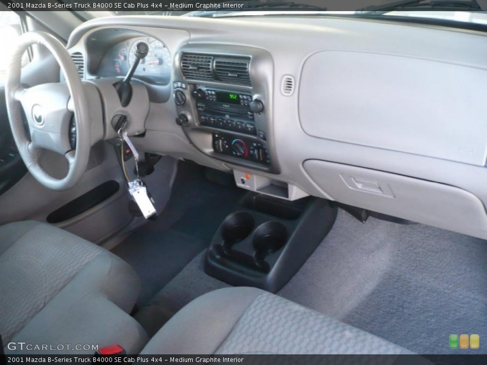 Medium Graphite Interior Dashboard for the 2001 Mazda B-Series Truck B4000 SE Cab Plus 4x4 #45642205
