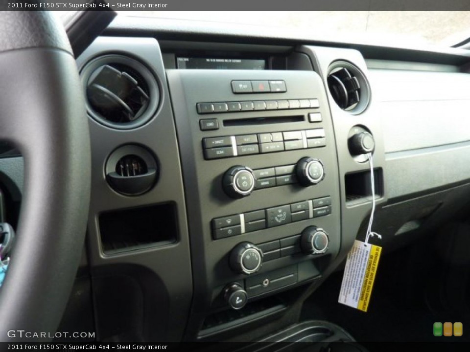 Steel Gray Interior Controls for the 2011 Ford F150 STX SuperCab 4x4 #45644345