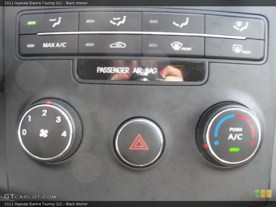 Black Interior Controls for the 2011 Hyundai Elantra Touring GLS #45650229