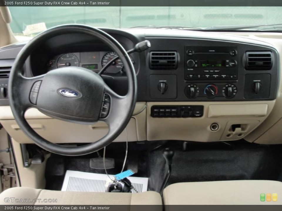 Tan Interior Dashboard for the 2005 Ford F250 Super Duty FX4 Crew Cab 4x4 #45652293