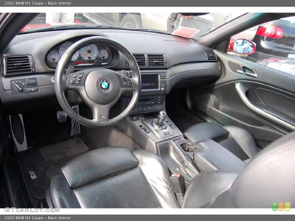 Black Interior Prime Interior for the 2002 BMW M3 Coupe #45655374