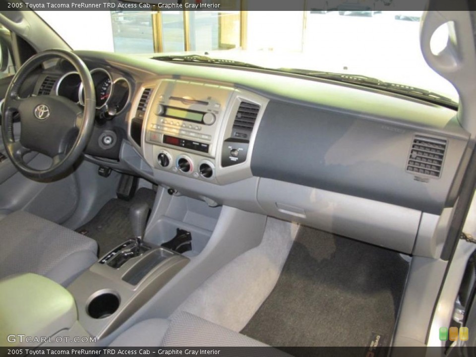 Graphite Gray Interior Dashboard for the 2005 Toyota Tacoma PreRunner TRD Access Cab #45656425