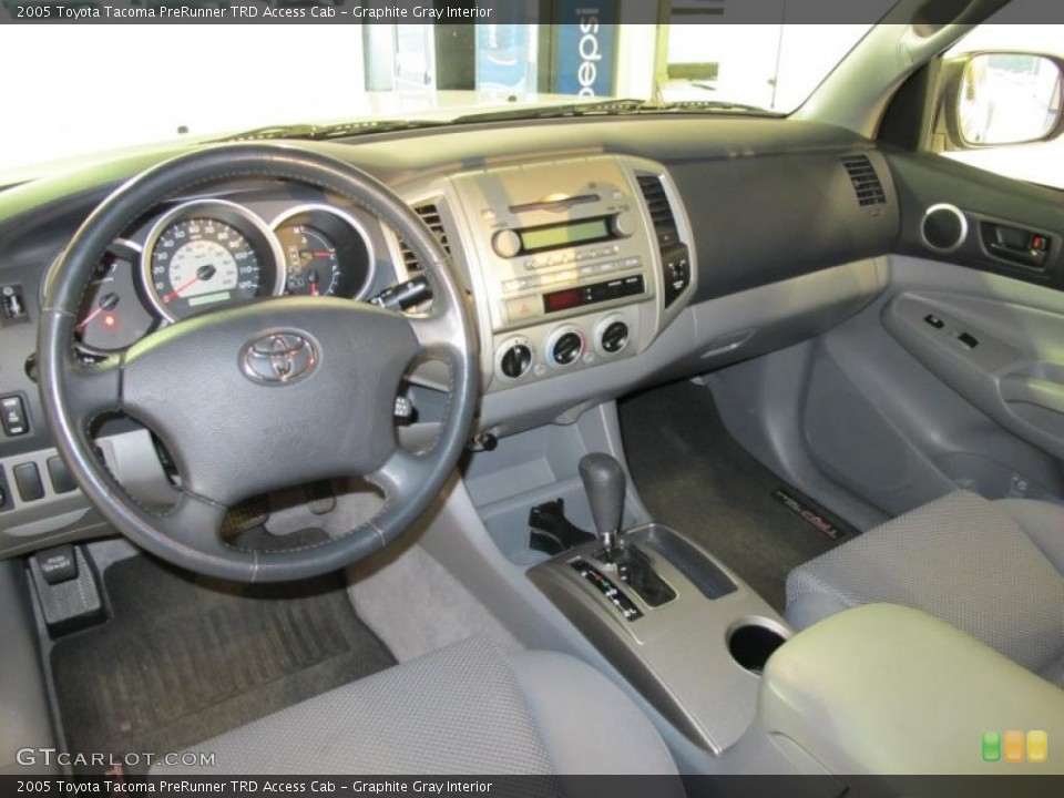Graphite Gray Interior Photo for the 2005 Toyota Tacoma PreRunner TRD Access Cab #45656437