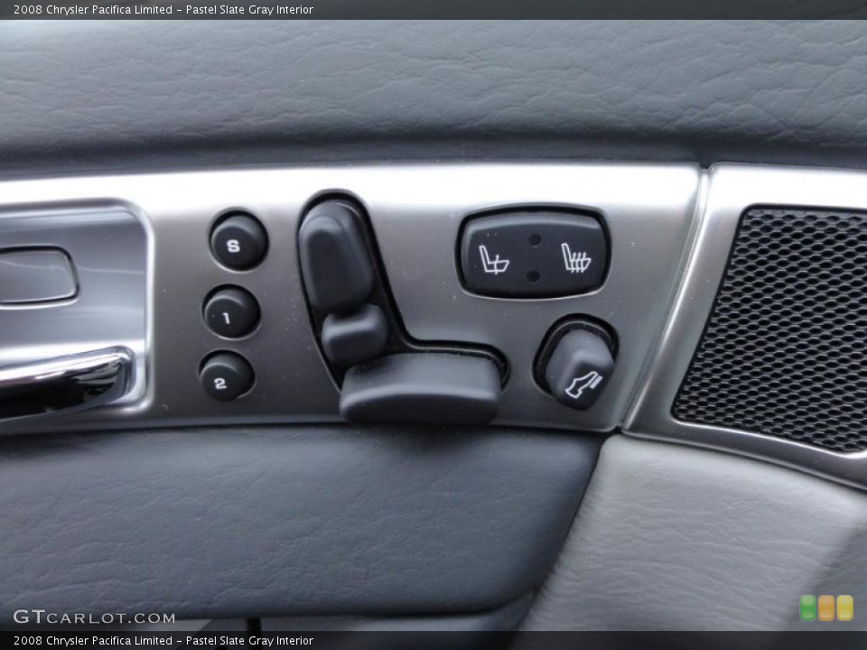 Pastel Slate Gray Interior Controls for the 2008 Chrysler Pacifica Limited #45658217