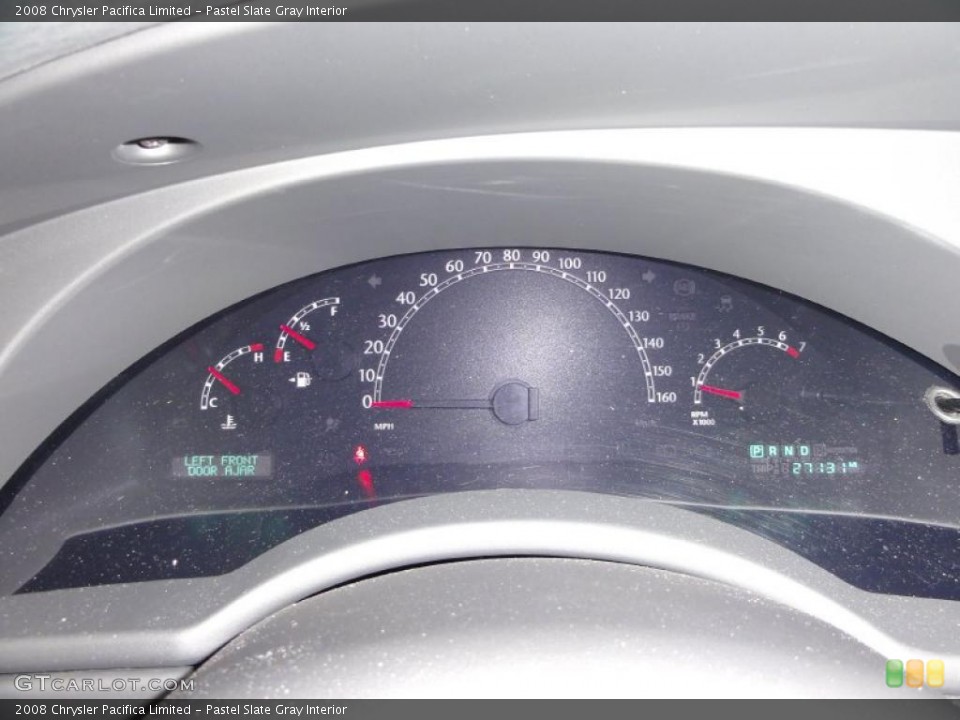 Pastel Slate Gray Interior Gauges for the 2008 Chrysler Pacifica Limited #45658833