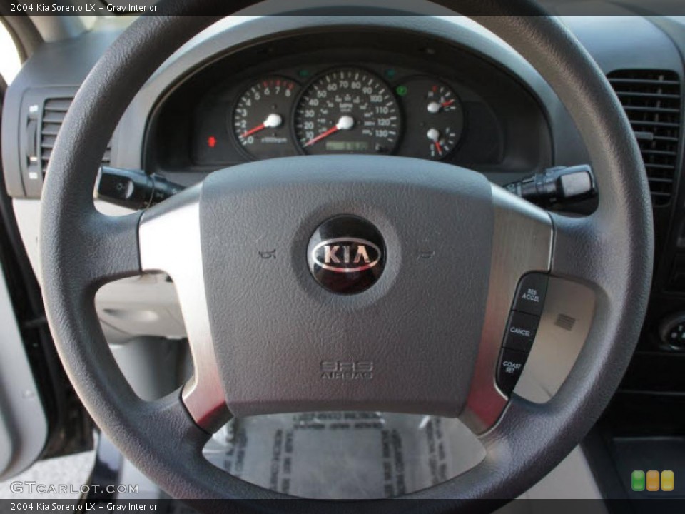 Gray Interior Steering Wheel for the 2004 Kia Sorento LX #45659097