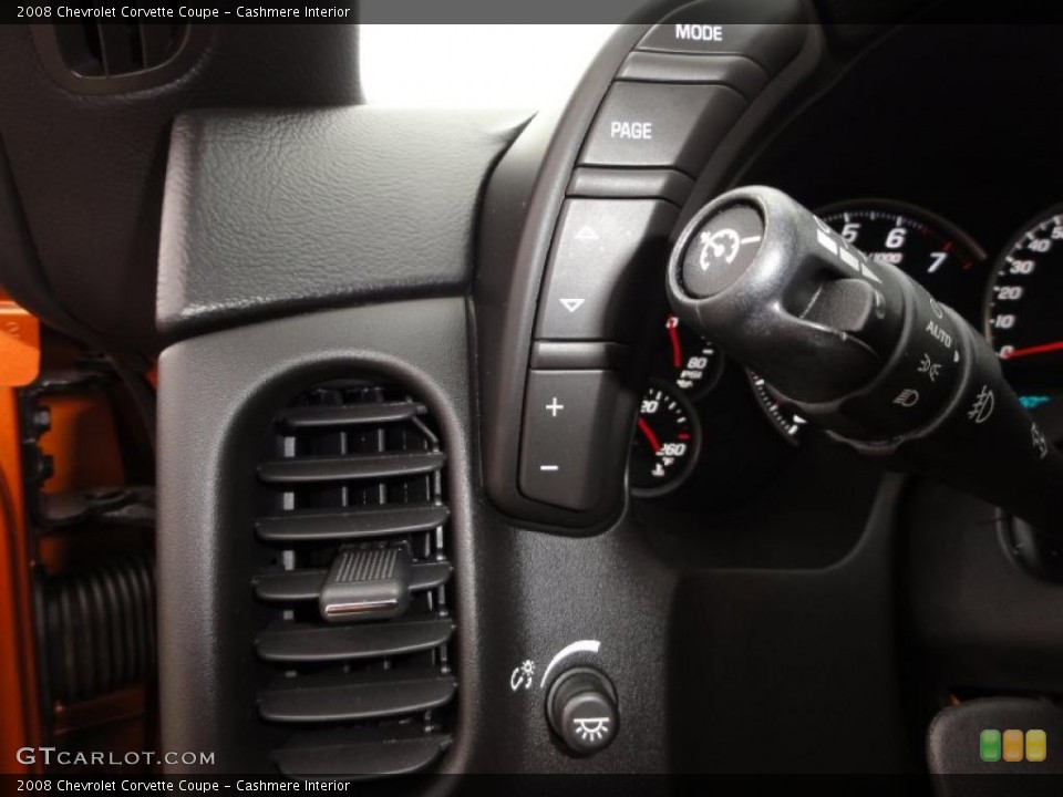 Cashmere Interior Controls for the 2008 Chevrolet Corvette Coupe #45662909
