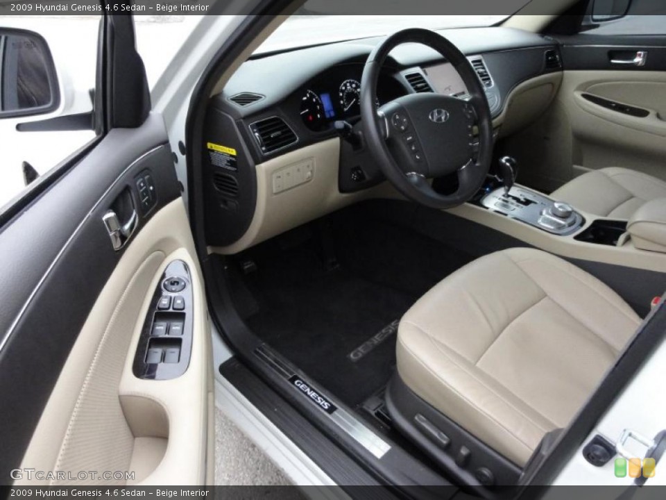 Beige Interior Photo for the 2009 Hyundai Genesis 4.6 Sedan #45663150