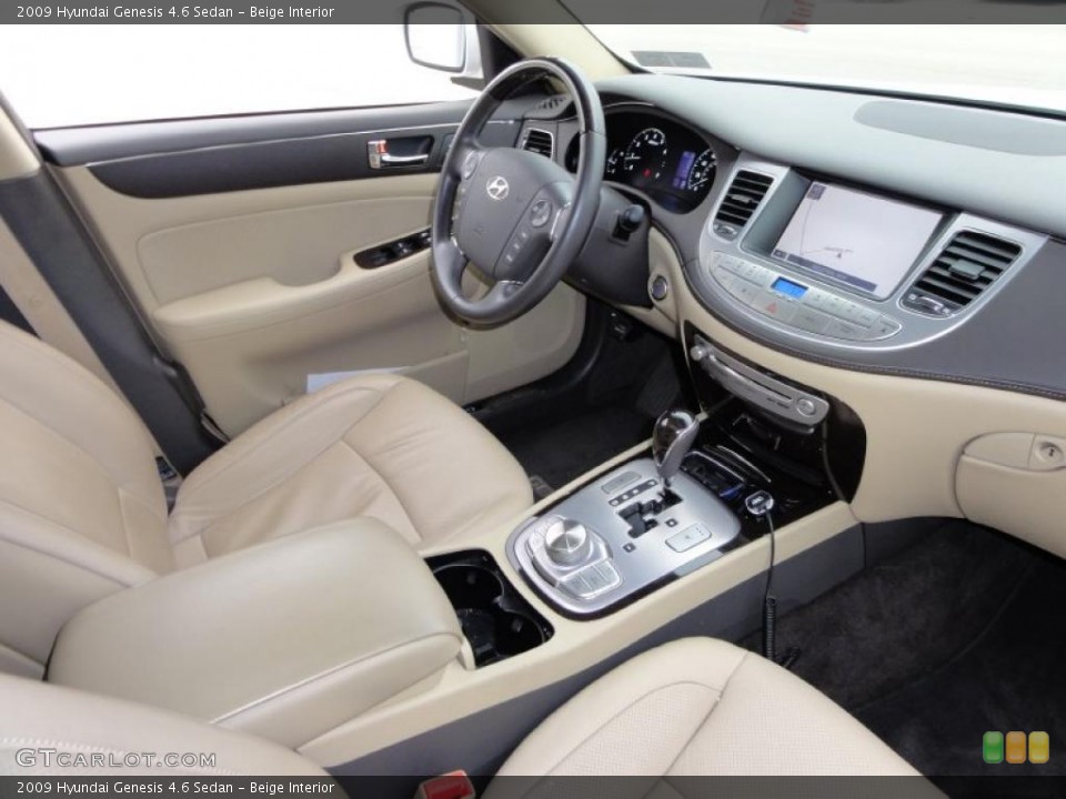 Beige Interior Photo for the 2009 Hyundai Genesis 4.6 Sedan #45663209