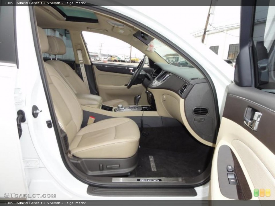 Beige Interior Photo for the 2009 Hyundai Genesis 4.6 Sedan #45663225