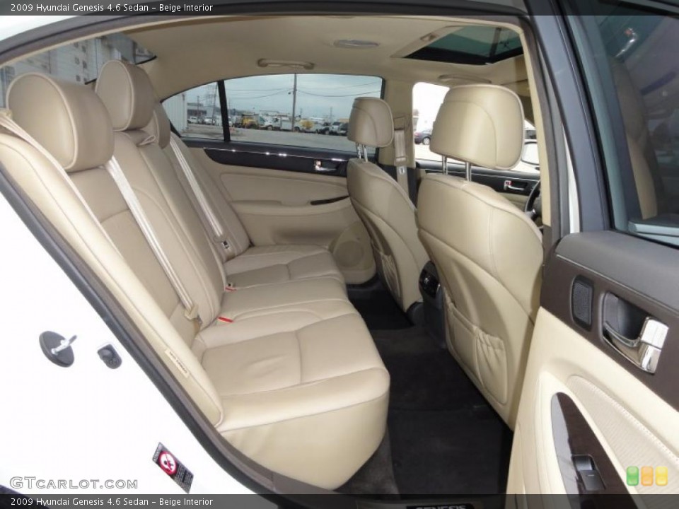 Beige Interior Photo for the 2009 Hyundai Genesis 4.6 Sedan #45663245