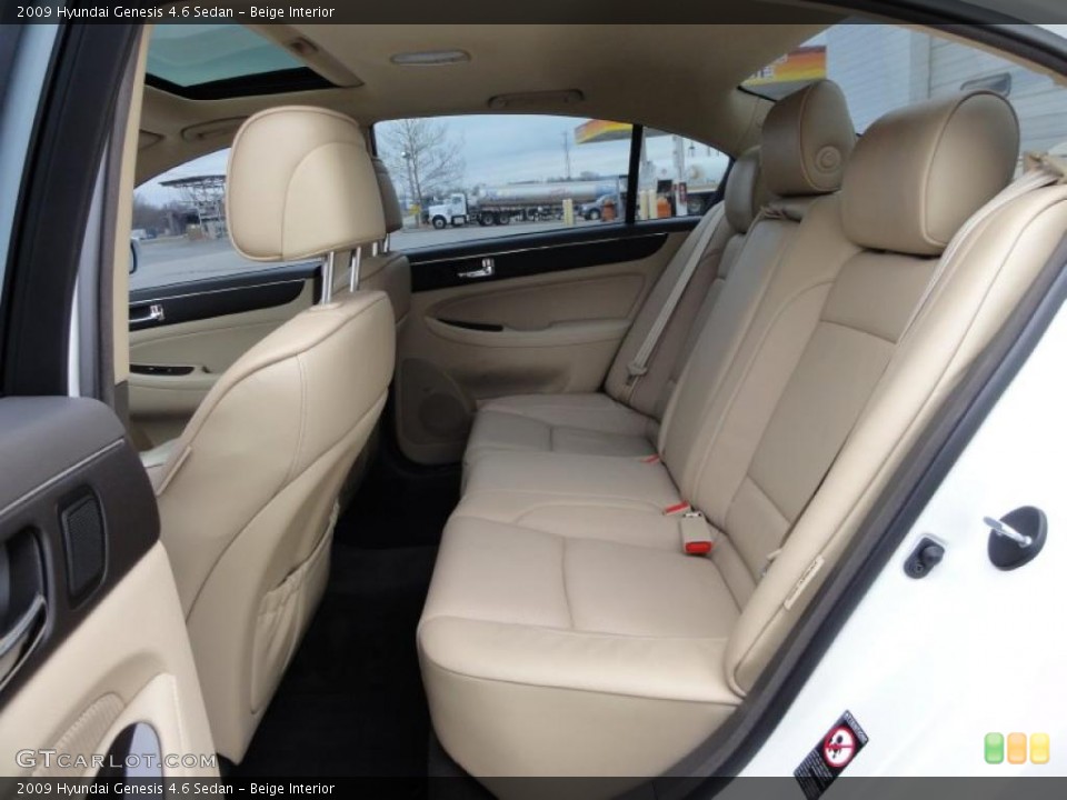 Beige Interior Photo for the 2009 Hyundai Genesis 4.6 Sedan #45663409