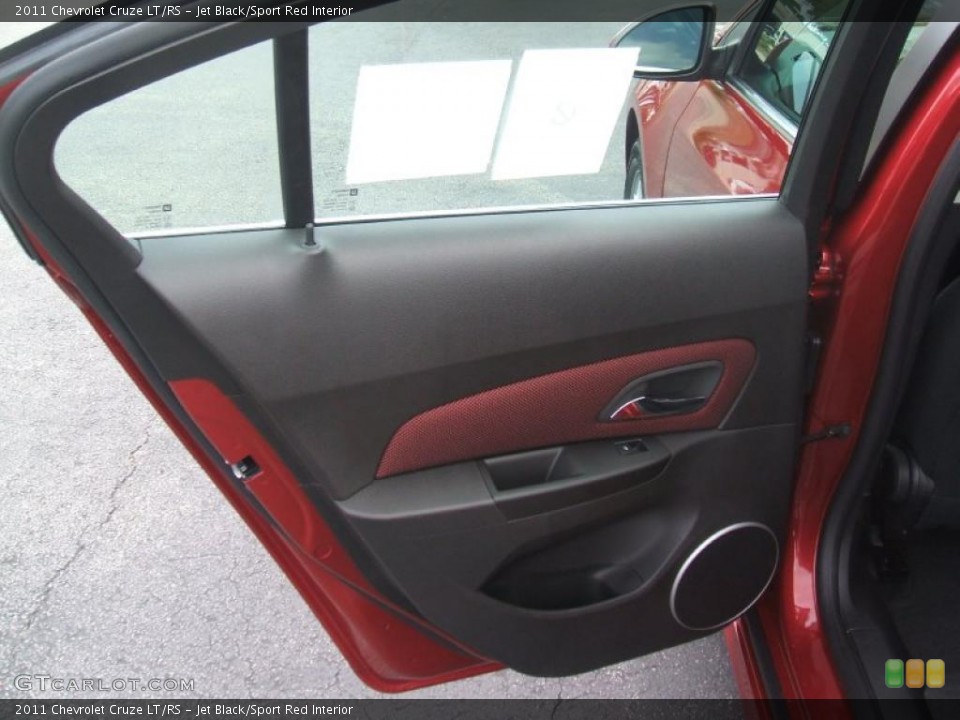 Jet Black/Sport Red Interior Door Panel for the 2011 Chevrolet Cruze LT/RS #45663465