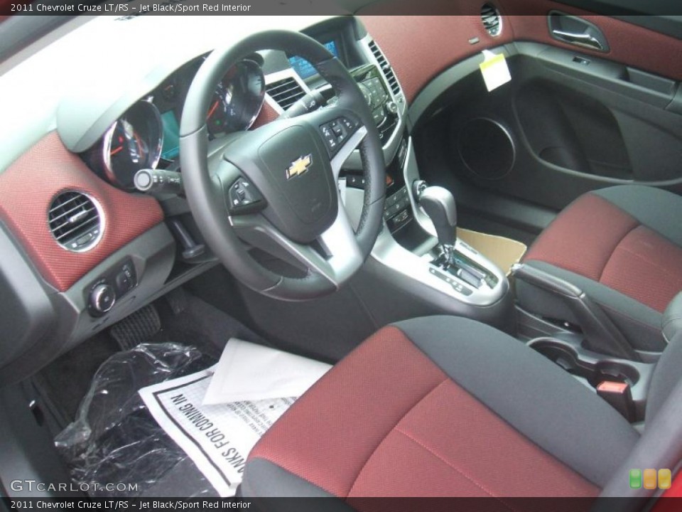 Jet Black/Sport Red Interior Photo for the 2011 Chevrolet Cruze LT/RS #45663469
