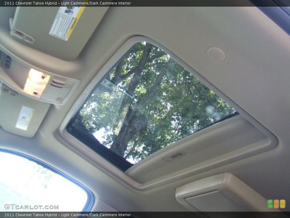 Light Cashmere/Dark Cashmere Interior Sunroof for the 2011 Chevrolet Tahoe Hybrid #45663706