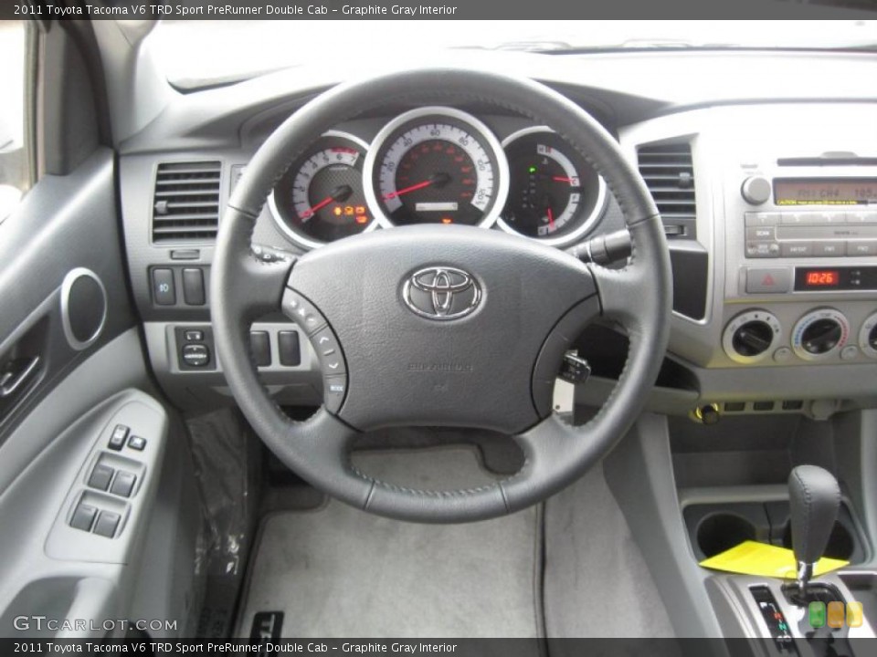 Graphite Gray Interior Steering Wheel for the 2011 Toyota Tacoma V6 TRD Sport PreRunner Double Cab #45665044