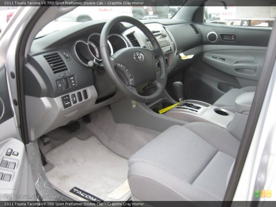 Graphite Gray Interior Photo for the 2011 Toyota Tacoma V6 TRD Sport PreRunner Double Cab #45665060