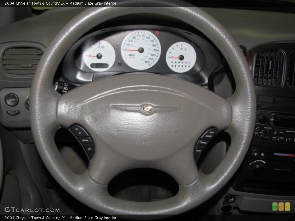Medium Slate Gray Interior Steering Wheel for the 2004 Chrysler Town & Country LX #45665738