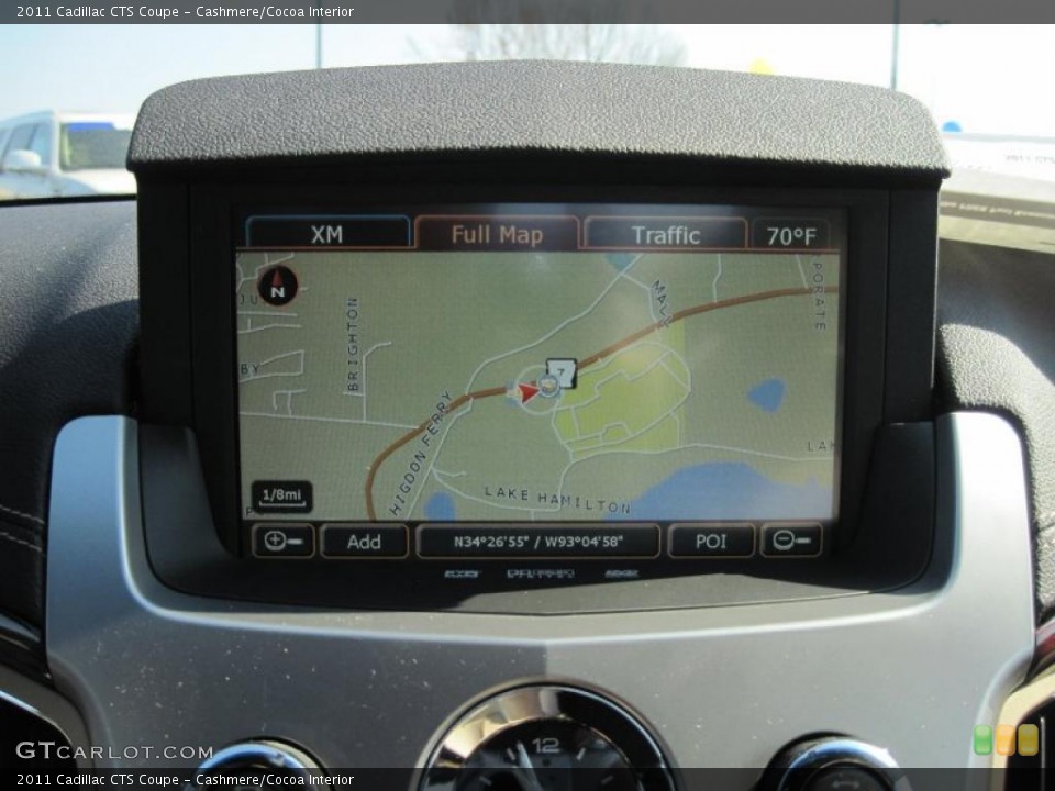 Cashmere/Cocoa Interior Navigation for the 2011 Cadillac CTS Coupe #45666418