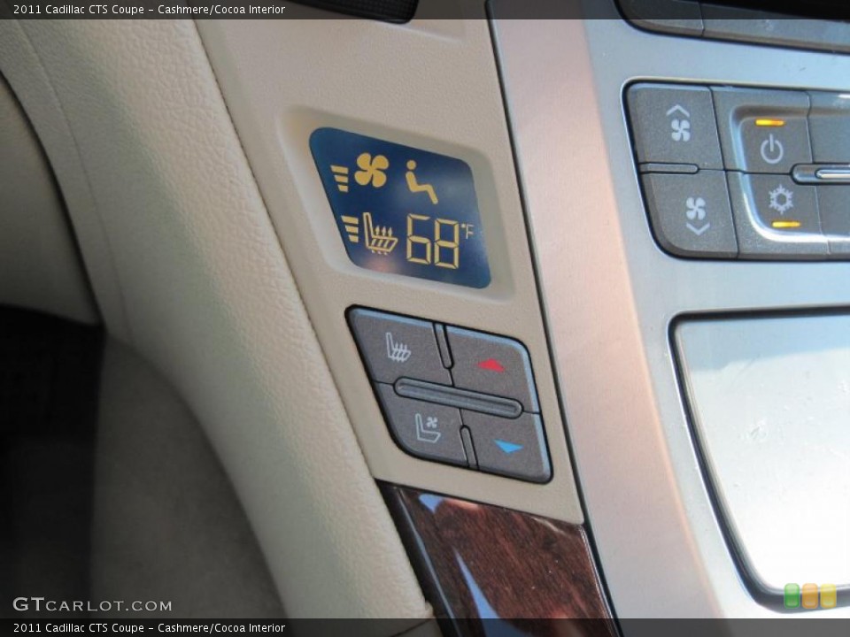 Cashmere/Cocoa Interior Controls for the 2011 Cadillac CTS Coupe #45666526
