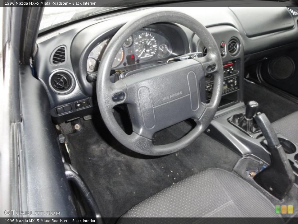 Black Interior Prime Interior for the 1996 Mazda MX-5 Miata Roadster #45667854