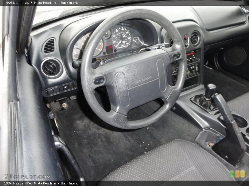 Black 1996 Mazda MX-5 Miata Interiors