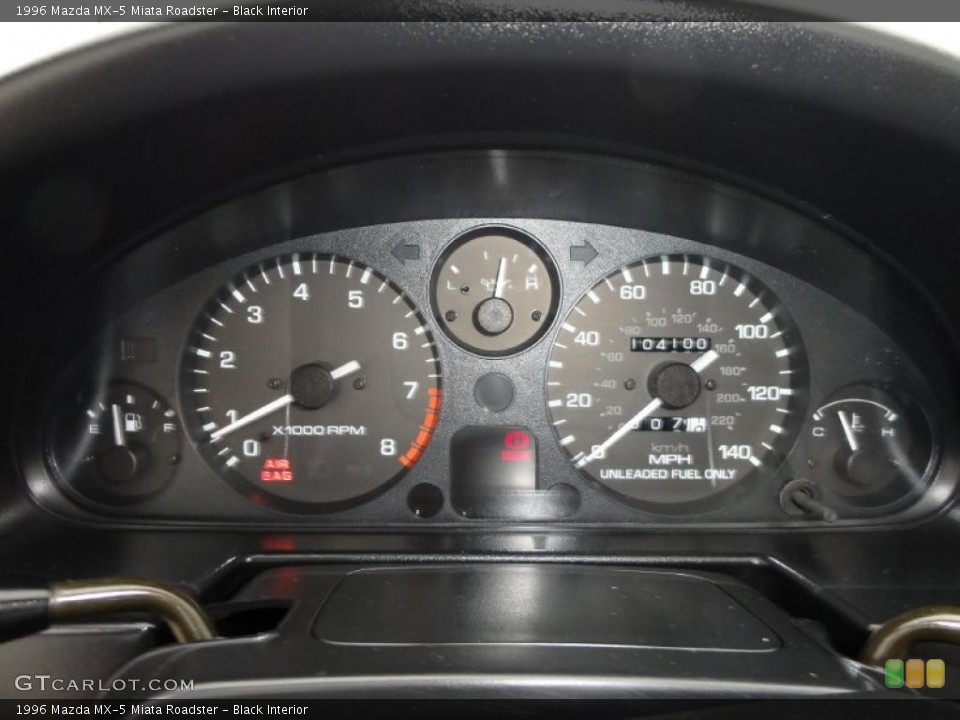 Black Interior Gauges for the 1996 Mazda MX-5 Miata Roadster #45668328