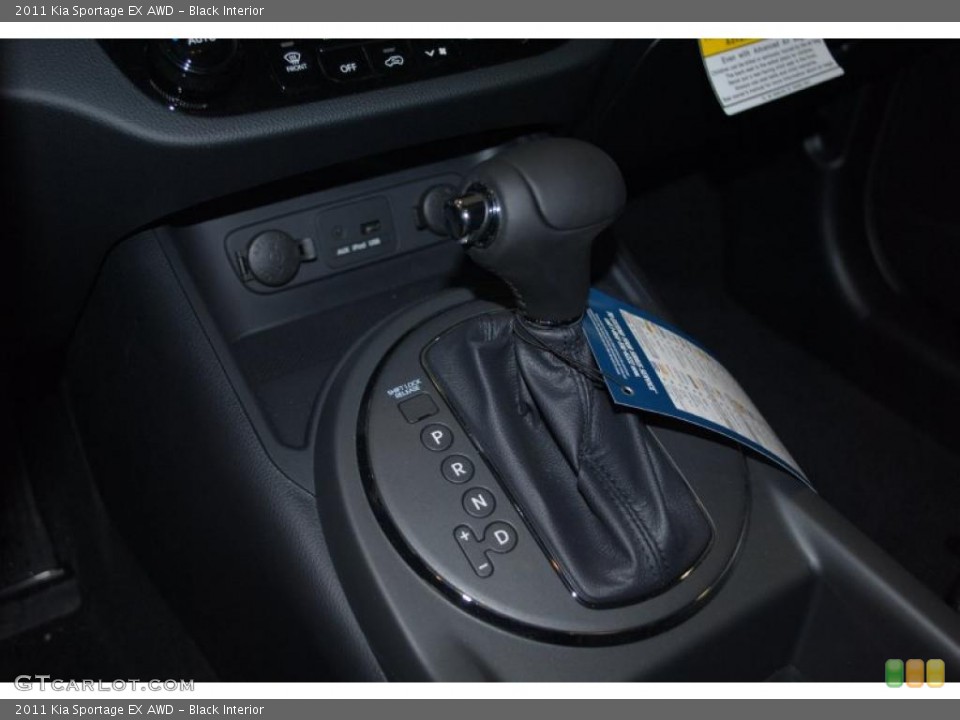 Black Interior Transmission for the 2011 Kia Sportage EX AWD #45674072