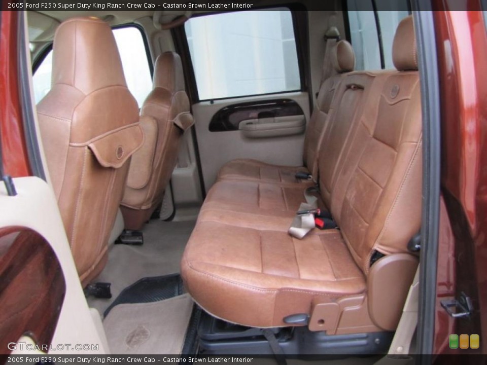 Castano Brown Leather Interior Photo for the 2005 Ford F250 Super Duty King Ranch Crew Cab #45675080