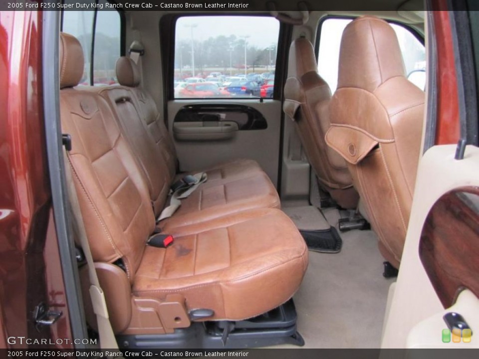 Castano Brown Leather Interior Photo for the 2005 Ford F250 Super Duty King Ranch Crew Cab #45675128