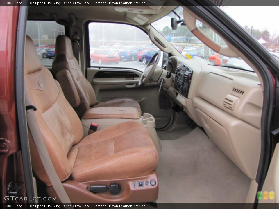 Castano Brown Leather Interior Photo for the 2005 Ford F250 Super Duty King Ranch Crew Cab #45675148