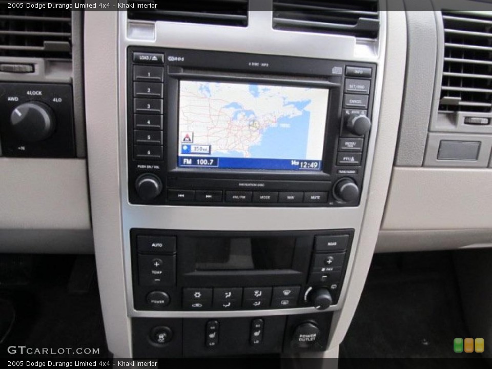 Khaki Interior Navigation for the 2005 Dodge Durango Limited 4x4 #45677000