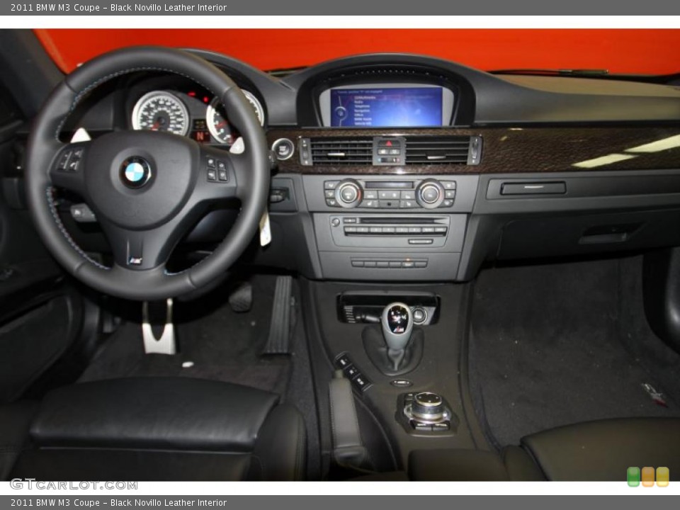 Black Novillo Leather Interior Dashboard for the 2011 BMW M3 Coupe #45678918