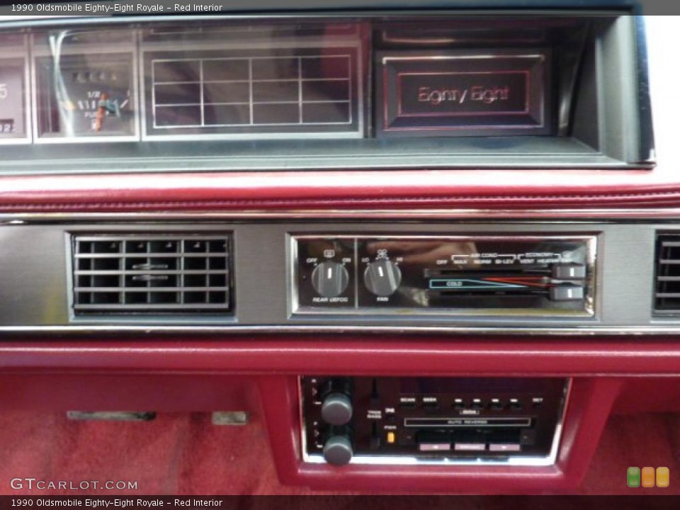 Red Interior Controls for the 1990 Oldsmobile Eighty-Eight Royale #45681066