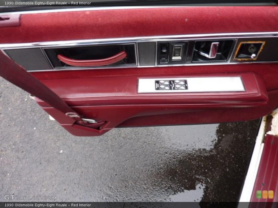 Red Interior Door Panel for the 1990 Oldsmobile Eighty-Eight Royale #45681090