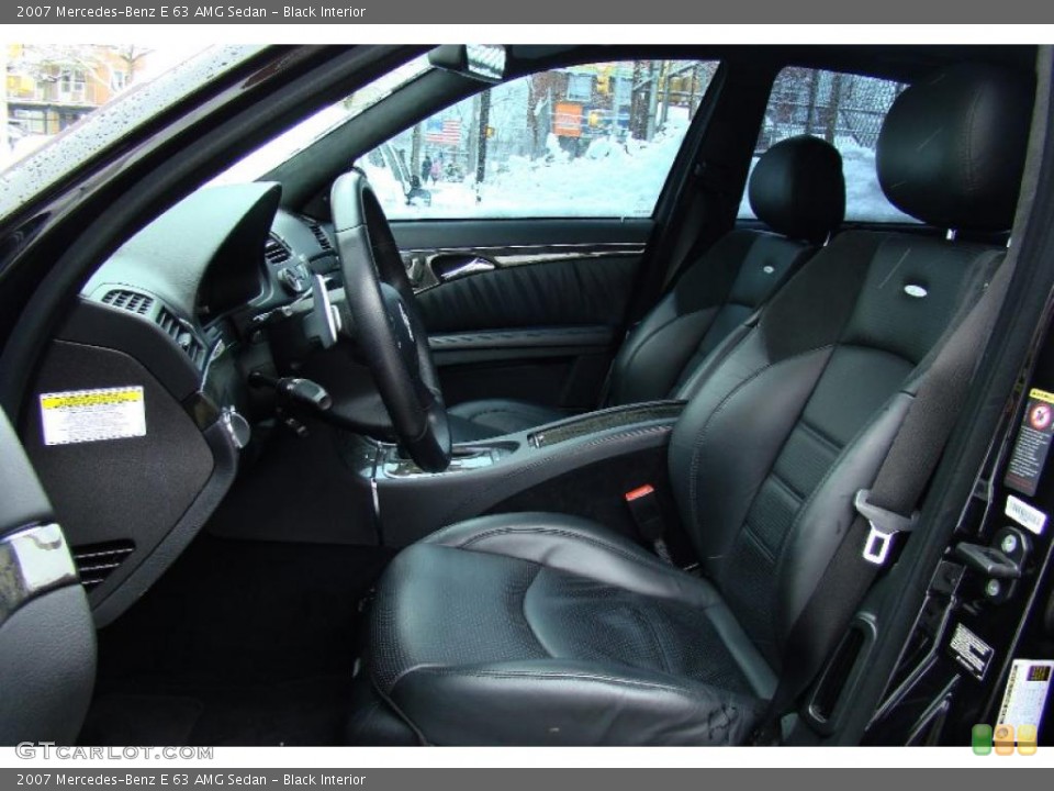 Black Interior Photo for the 2007 Mercedes-Benz E 63 AMG Sedan #45685039