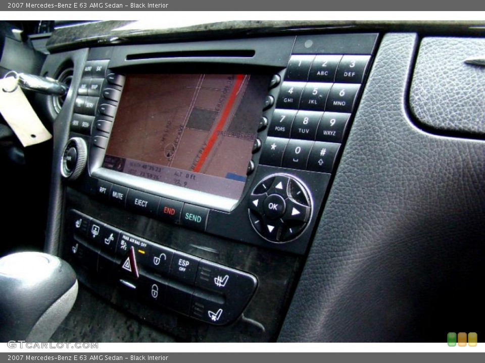 Black Interior Controls for the 2007 Mercedes-Benz E 63 AMG Sedan #45685047