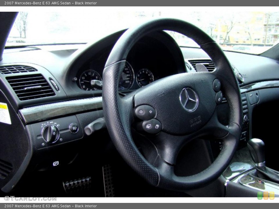 Black Interior Steering Wheel for the 2007 Mercedes-Benz E 63 AMG Sedan #45685083