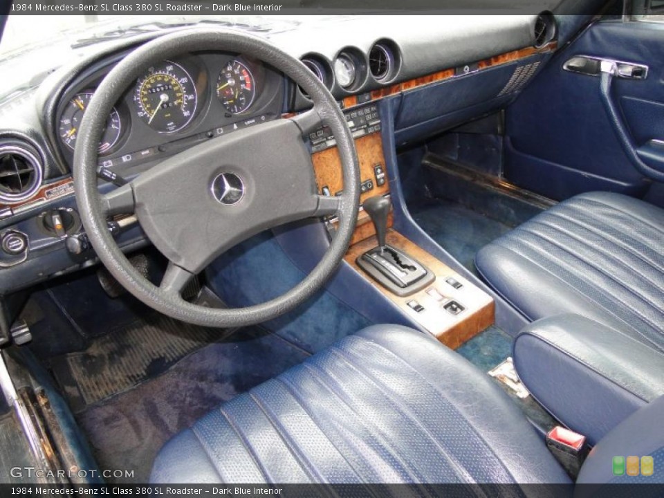 Dark Blue Interior Prime Interior for the 1984 Mercedes-Benz SL Class 380 SL Roadster #45685271